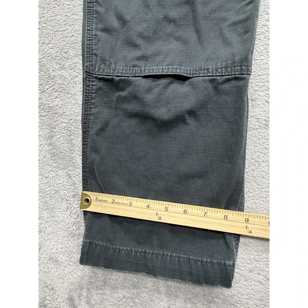 Carhartt Cargo‎ Pants Mens Measured 39x31 Gray Relaxed Fit Canvas Straight Leg